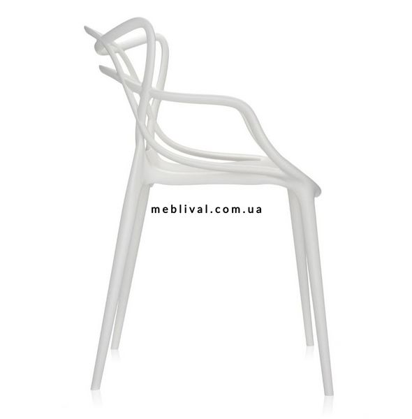 ➤Цена 2 690 грн  Купить Стул пластиковый белый для кафе дизайнерский арт040276.1 ➤Белый ➤Кресла и стулья пластиковые➤Modern 8➤MASTER-WH.ВВ2 фото