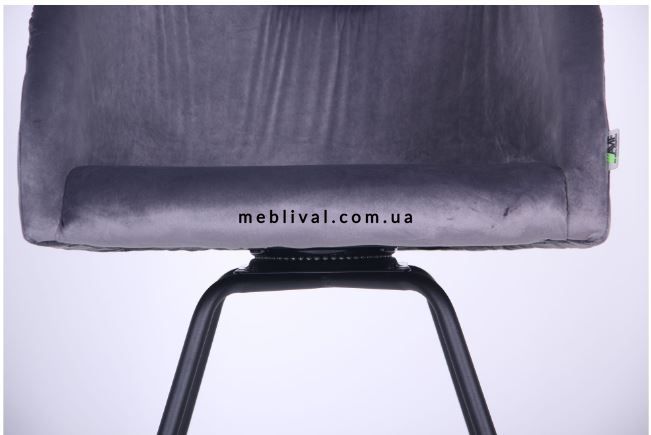 ➤Цена 4 280 грн  Купить Кресло поворотное Sacramento черный/велюр серый ➤Серый ➤Стулья лофт➤AFM➤546794АМ фото