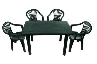 ➤Цена 5 775 грн  Купить Мебель содовая комплект стол нераскладной + 4 кресла пластик зеленый ➤Зелёный ➤Садовый комплект➤Italiya-НСМ➤2800000010751.САДГ фото