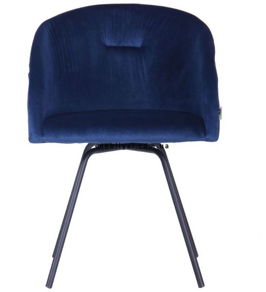➤Цена 4 280 грн  Купить Кресло поворотное Sacramento черный/велюр темно-синий ➤810 ➤Стулья лофт➤AFM➤546797АМ фото