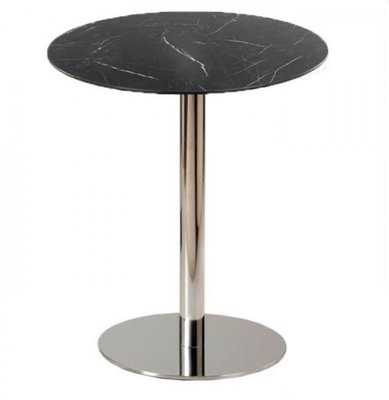 ➤Цена   Купить Барный стол на одной опоре круглый столешница черный мрамор 70х70 арт040220.2 ➤Черный ➤Столы барные➤Modern 8➤kiprwbl70.ВВ1 фото