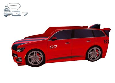 ➤Цена 8 964 грн  Купить Кровать-машинка Audi Q7 003 Red + мягкий спойлер + подушка без подъемного механизма, Дизайн 2 ➤ ➤Кровати детские➤VDЕ➤440303460.1ВИОРД фото