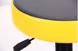 Табурет Грас Скаден темно-серый/обтачка Скаден желтый, ролики желтые 292230АМ фото 4
