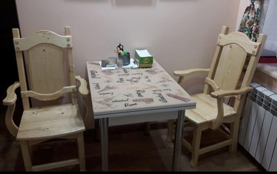 ➤Ціна 2 814 грн  Купити Деревянный стул с подлокотниками для современной кухни под старину Герей➤бук натуральный ➤Стулья под старину➤Агросвит 4С➤440306277.3ПЛМ фото