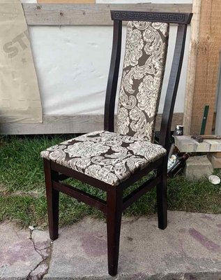 ➤Цена 2 100 грн  Купить Мягкий стул деревянный Мейсон c резьбой ➤темный орех ➤Стулья деревянные➤Агросвит Б➤666005ПЛМ фото