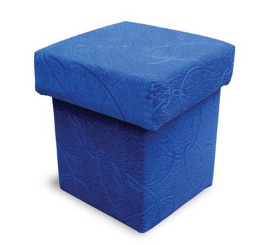 ➤Цена 1 447 грн  Купить Пуф мебельный квадратный 39х39х42 ткань синяя ➤Синий ➤Пуфы➤ВКа-ПУФ➤440301586В231 фото