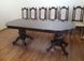 Банкетный стол в стиле барокко раскладной деревянный Модена лак Орех 200х100 (+40 +40) 440303217ПЛМ.3 фото 3