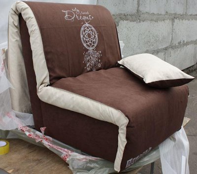 ➤Ціна 10 999 грн  Купити Кресло кровать без подлокотников E03 арт02005.4, коричневый принт Dreem 80➤Коричневий ➤Кресло кровать➤Modern 2➤044604.5NOV фото