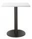 Квадратный стол на одной опоре черного цвета для кафе баров 60х60 арт040218.1 ALOR6060Wtable2.ВВ1 фото 1