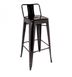 Барный стул металлический цвет черный глянцевый арт040299.1 TOLXНWBL.1ВВ1 фото 2