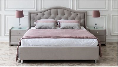 ➤Цена 15 827 грн  Купить Двуспальная кровать в ткани с подъемным механизмом арт040180 ➤Серый ➤Кровати двухспальные➤Modern 3➤440303480.1.EMB фото