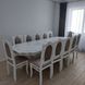 Комплект гостиный Винсер резной + стулья (12 шт) белый патина серебро 660312169ПЛМ фото 1