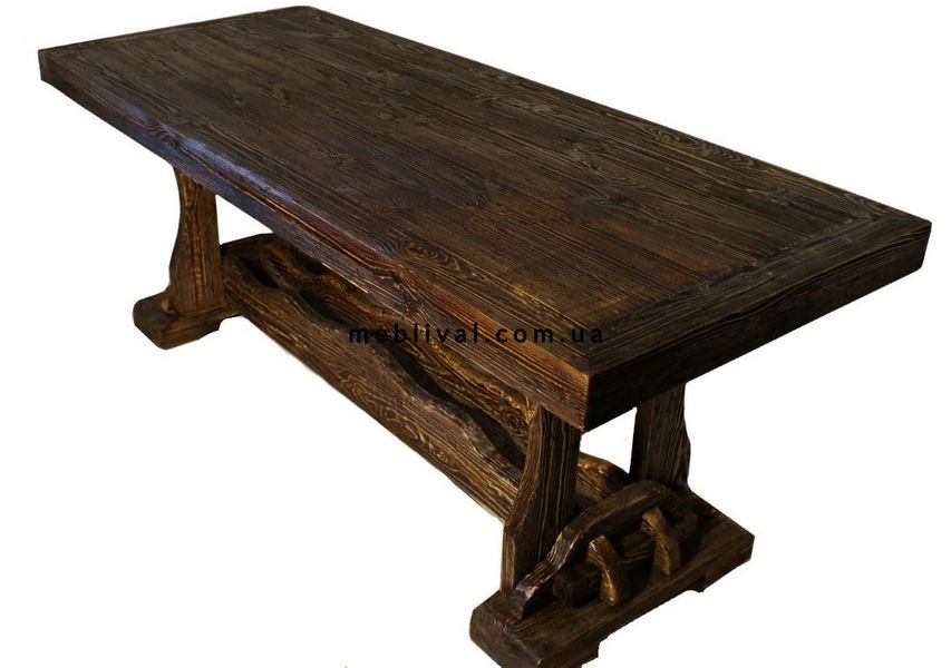 ➤Цена 11 258 грн  Купить Стильный стол под старину обеденный нераскладной Дравей 120х80 ➤Орех темный ➤Столы под старину➤Агросвит 4С➤440306302ПЛМ фото