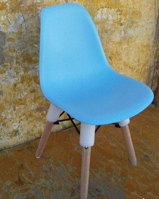 ➤Цена   Купить Стул детский голубой пластик дерево бук арт040273.5 ➤Голубой ➤Детские кресла и стулья➤Modern 8➤BabyTWBlu.2ВВ2 фото
