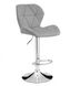 Барный стул на дисковой опоре с регулируемой высотой кожзам серый арт040318.1 starliGR.ВВ1 фото 1