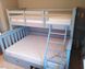 Кровать двухъярусная 130х220х174 с ящиками голубой 440303325М.4 фото 3