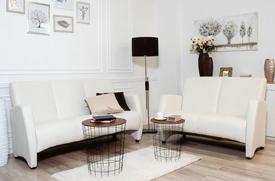 ➤Цена 9 080 грн  Купить Белый диван 3 х местный арт030028.2 ➤Белый ➤Диваны офисные➤Modern 3➤440303470.7.EMB фото