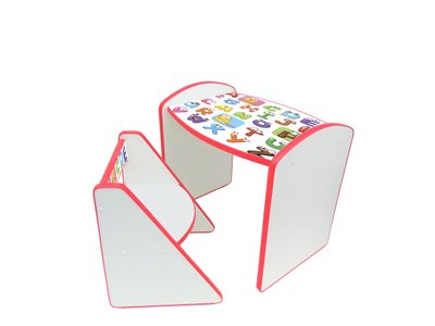 ➤Ціна   Купити Комплект детский стол + стульчик Алфавит➤Білий ➤Комплект стол + стул➤VDЕ-Н➤440303830В.3ВИОРДДО фото