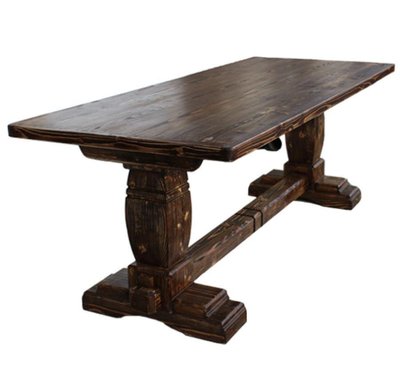 ➤Ціна 9 650 грн  Купити Деревянный стол обеденный нераскладной под старину Деньи 120х80➤орех ➤Столы под старину➤Агросвит 4С➤440306296ПЛМ фото