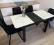 Комплект кухонный стол Notsob 90х60 Стандарт черный + стул мягкий 4 шт 0199JAM фото 4