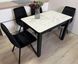 Комплект кухонный стол Notsob 90х60 Стандарт черный + стул мягкий 4 шт 0199JAM фото 1