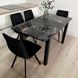 Комплект кухонный стол Notsob 90х60 Стандарт черный + стул мягкий 4 шт 0199JAM фото 9