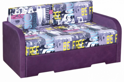 ➤Цена 11 306 грн  Купить Детский диван Фиксик 1 тм Алис-мебель Фиолетовый с узором ➤ ➤Детские диваны➤Алис-мебель➤43568AL.2 фото