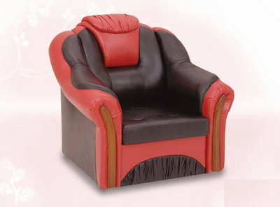 ➤Цена 12 588 грн  Купить Кресло - кровать Вертус тм Алис- мебель Коричневый с красным ➤ ➤Кресло кровать➤Алис-мебель➤43535AL.2 фото