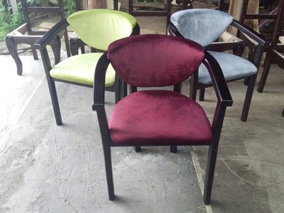 ➤Цена 2 814 грн  Купить Дизайнерский стул с подлокотниками деревянный Арко венге, сиденье сиреневый ➤венге ➤Стулья деревянные➤Агросвит 1С➤440305638ПЛМ.7 фото