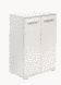 Белый комод высокий двухдверный 600 440303487.EMB фото 5