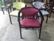 Дизайнерский стул с подлокотниками деревянный Арко венге, сиденье сиреневый 440305638ПЛМ.7 фото 1