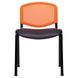 Стул Изо Веб хром сиденье Сетка серая/спинка Сетка оранжевая 015044АМ фото 4