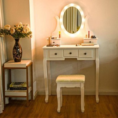 ➤Цена   Купить Туалетный столик Альбасете с подсветкой зеркала Дизайн 2 ➤ ➤Трюмо➤Агросвит➤440303040.1ПЛМБ фото