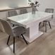 Комплект кухонный стол Notsob Т 110х70(+35) Стандарт белый + стул Maj 4 шт серый 0208JAM фото 6