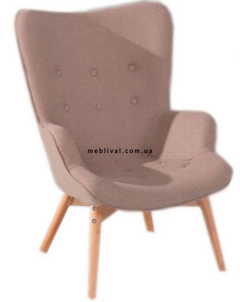 ➤Цена   Купить Дизайнерское кресло с оттоманкой цвет коричневый арт040192.2 ➤Коричневый ➤Кресла мягкие➤Modern 8➤FLOR-FLORBROtt.ВВ1 фото
