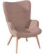 Дизайнерское кресло с оттоманкой цвет коричневый арт040192.2 FLOR-FLORBROtt.ВВ1 фото 2