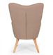Дизайнерское кресло с оттоманкой цвет коричневый арт040192.2 FLOR-FLORBROtt.ВВ1 фото 3