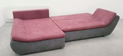 ➤Цена 24 716 грн  Купить Угловой диван раскладной с декоративными подушками арт040165.1 ➤розово-серый ➤Диваны угловые➤Modern 7➤440312324.2.ВО фото