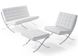 ➤Цена   Купить Диван Барселона 2-местный, кресло, оттоманка, цвет белый ➤Белый ➤Кресло для отдыха с оттоманкой➤ВВ1➤Barcwh2.ВВ1 фото