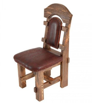 ➤Цена 3 216 грн  Купить Стильный мягкий стул под старину массив натурального дерева Гран ➤Орех темный ➤Стулья под старину➤Агросвит 4С➤440306287ПЛМ фото