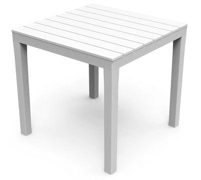 ➤Цена 3 014 грн  Купить Пластиковый стол для дачи нераскладной 78x78x72 белый ➤Белый ➤Столы пластиковые➤Italiya-С➤8009271020320САД фото