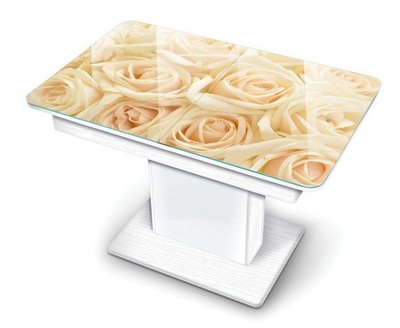 ➤Цена 10 840 грн  Купить Стол кухонный Notsob модель T Белый Дизайн 4 ➤ ➤Столы стеклянные➤Maj➤440303549.3jam фото