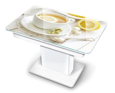 ➤Цена 10 840 грн  Купить Стол кухонный Notsob модель T Белый Дизайн 5 ➤ ➤Столы стеклянные➤Maj➤440303549.4jam фото