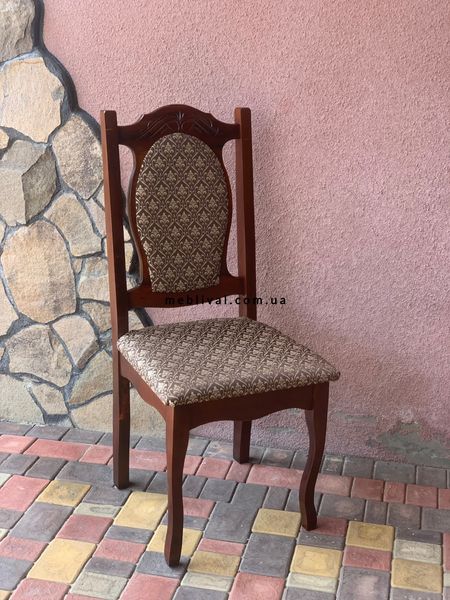 ➤Цена 2 211 грн  Купить Деревянный стул Брен Люкс ➤Орех темный ➤Стулья деревянные➤Агросвит Б➤440706242.2ПЛМ фото