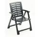 Складное кресло для отдыха 55x59x82 пластик антрацит 8009271663404.САДГ фото 1