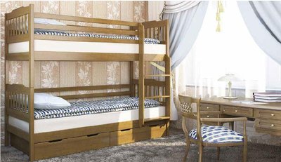➤Ціна 10 900 грн  Купити Кровать двухъярусная Ева Дизайн 9, без ящиков➤ ➤Кровати двухъярусные➤Венгер➤440305729.17ВЕНГЕР фото