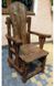 ➤Цена 4 425 грн UAH Купить Стул кресло обеденный Нораб с подлокотниками под старину 4 ➤Коричневый ➤Стулья под старину➤МЕКО➤0046МЕКО1 фото