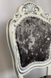 Стул резной банкетный Грант белый патина серебро велюр серый 70012014ПЛМ фото 3
