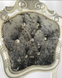 Стул резной банкетный Грант белый патина серебро велюр серый 70012014ПЛМ фото 8