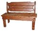 ➤Цена 6 900 грн UAH Купить Диван садовый деревянный Тналта с твердым сиденьем 160 ➤Орех тьеполо ➤Лавки под старину➤МЕКО➤0096МЕКО1 фото